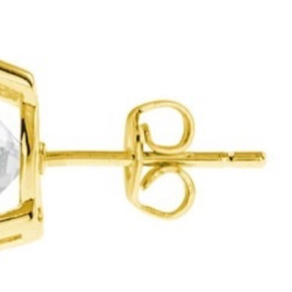 CZ By Kenneth Jay Lane Round Cut CZ Stud Earrings - Picture 5 of 12